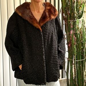 Vintage Fur Collared Jacket